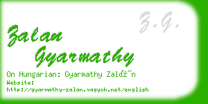 zalan gyarmathy business card